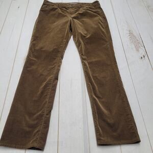 Kut from the Kloth Catherine boyfriend corduroy brown pants 14